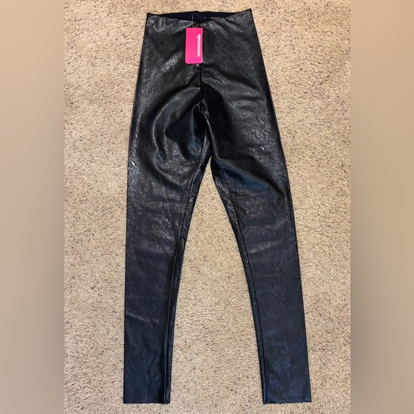 Commando Black Faux Leather Leggings, size M - Picture 5 of 9